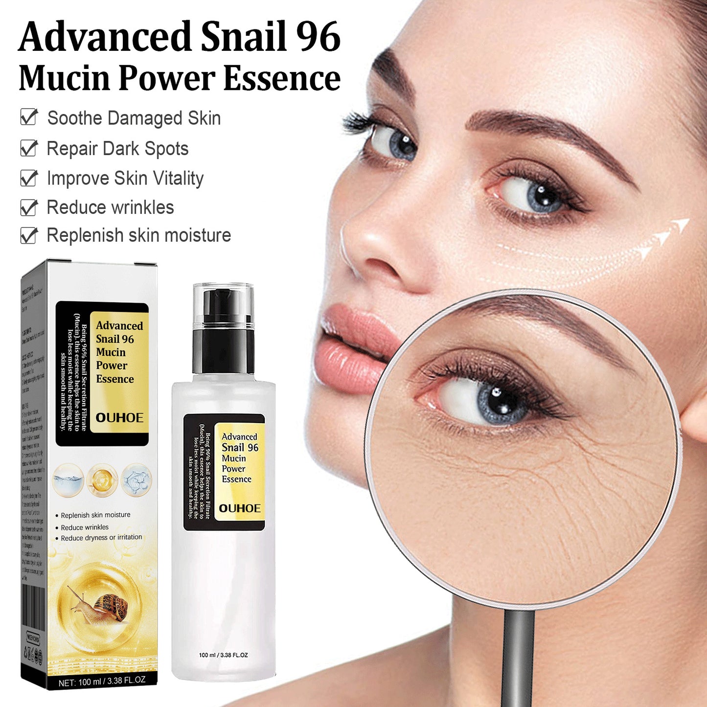 Snail Collagen Repair Serum — Anti-Aging + Deep Hydration (30ml)
