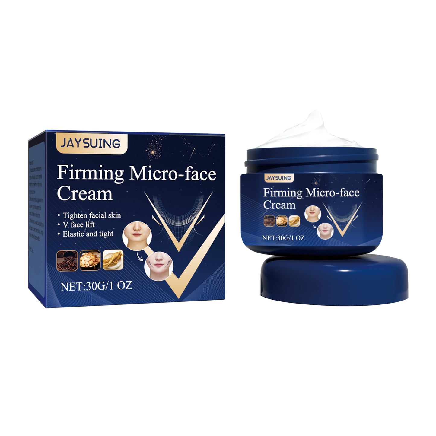 V-Face Firming & Contouring Cream — Jawline Lifting & Skin Tightening (30g)
