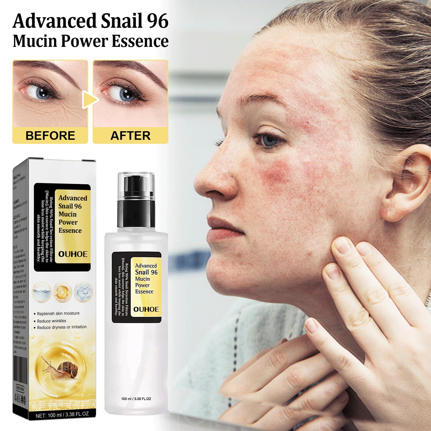 Snail Collagen Repair Serum — Anti-Aging + Deep Hydration (30ml)