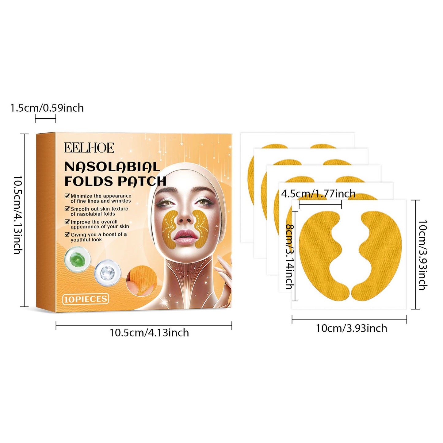 Forehead Wrinkle Patches — Overnight Lift & Smoothing Anti-Aging Patches (10pcs)