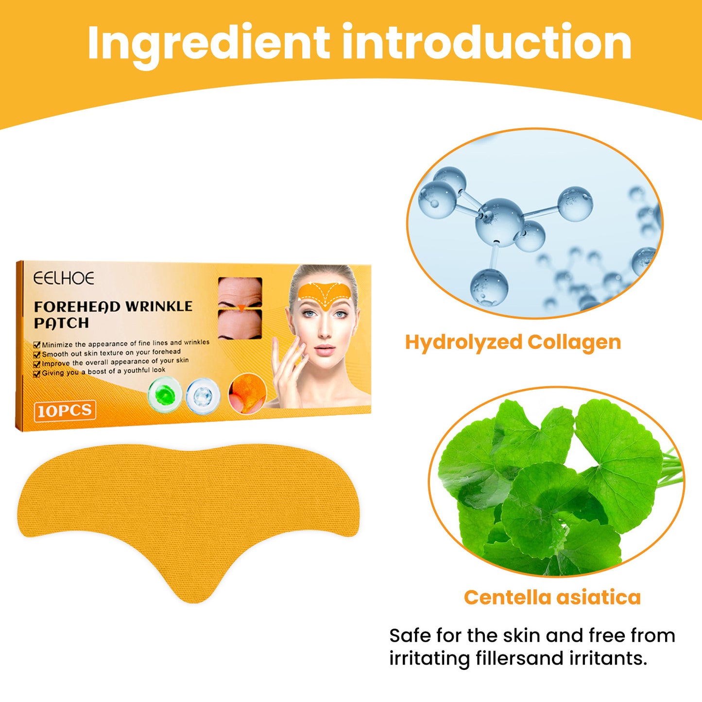 Forehead Wrinkle Patches — Overnight Lift & Smoothing Anti-Aging Patches (10pcs)