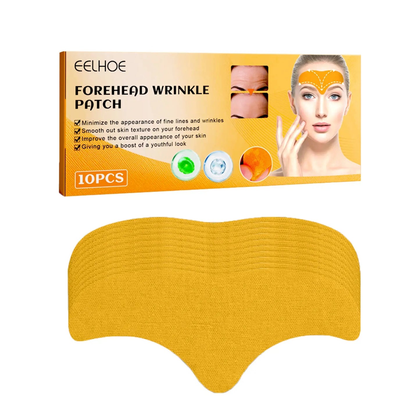 Forehead Wrinkle Patches — Overnight Lift & Smoothing Anti-Aging Patches (10pcs)